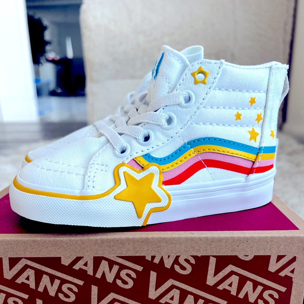 Toddler Rainbow Vans- 8C